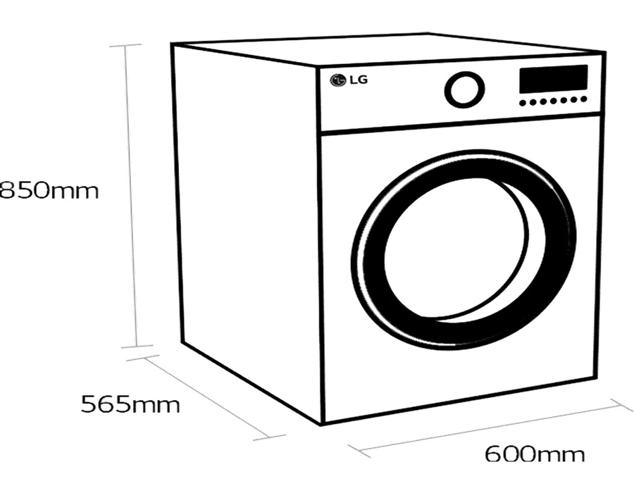 ماشین لباسشویی ال جی مدل v5 بی صدا